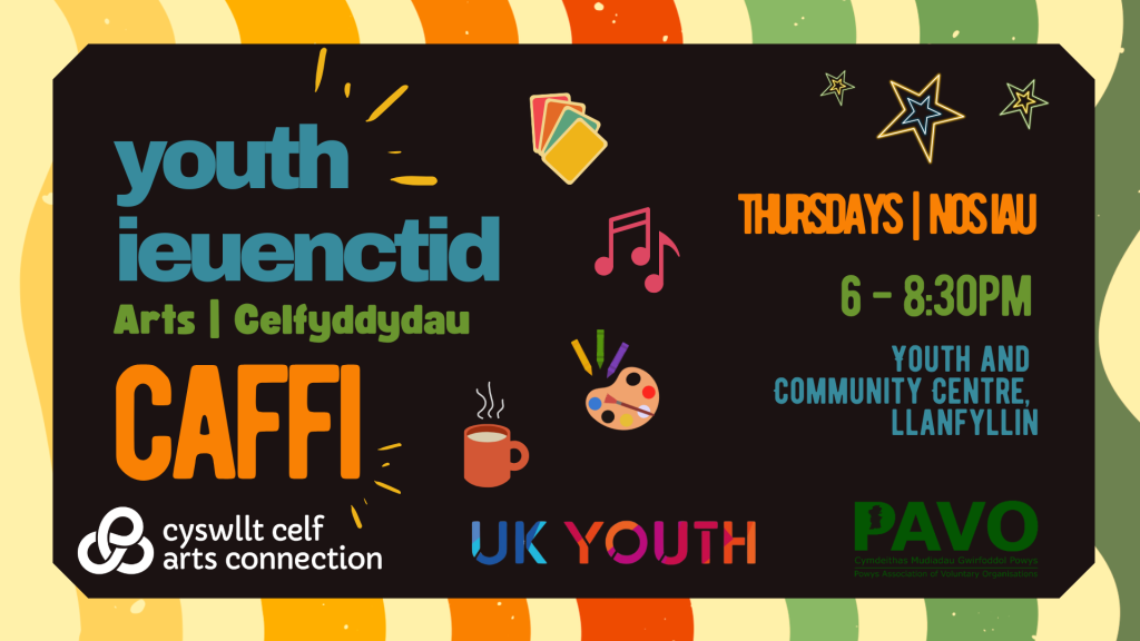 Llanfyllin Youth Arts Cafe – TERM TIME ONLY