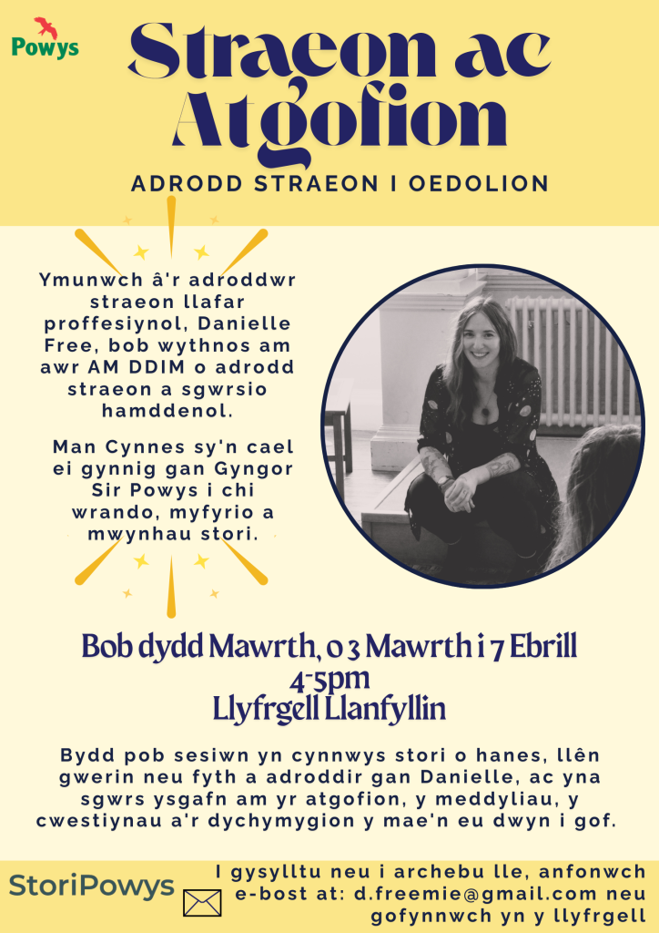 Straeon ac Atgofion – Adrodd straeon i oedolion