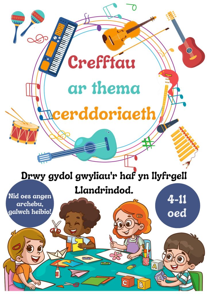 Crefftau ar thema cerddoriaeth