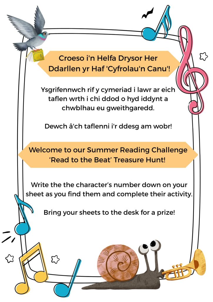 Helfa Drysor ‘Cyfrolau’n Canu’ yn dechrau!